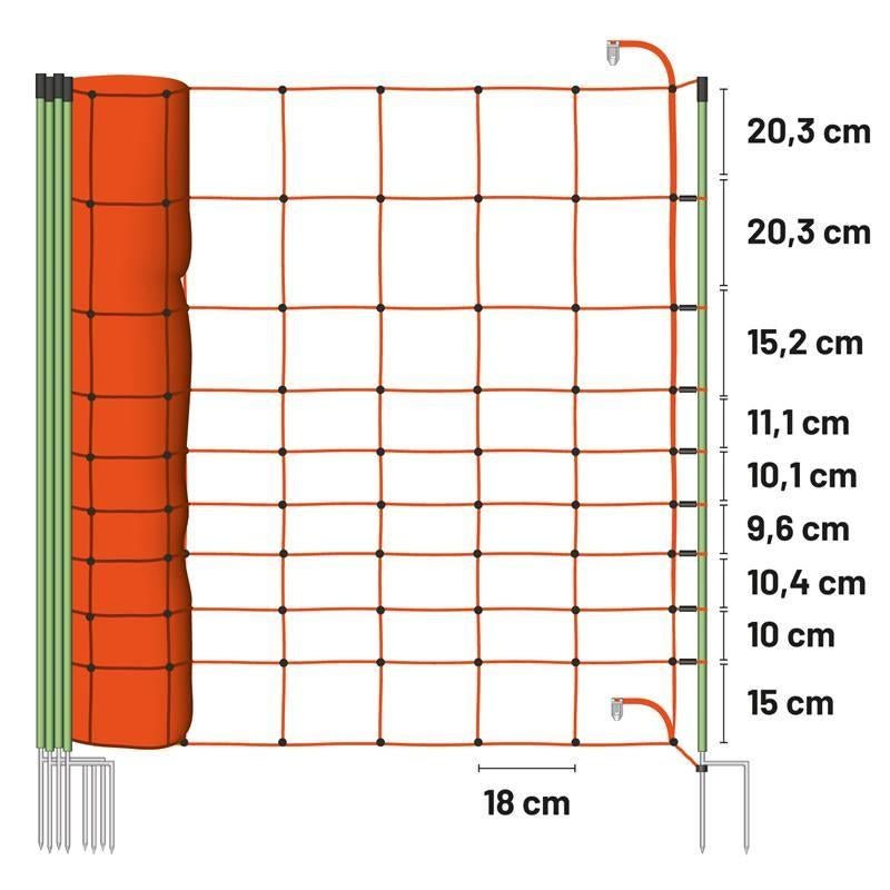 Filets de clôture électriques 3 x 50 mètres, tungstène, Jardin & Terrasse, Gaze & Fils, Enlèvement, Fil