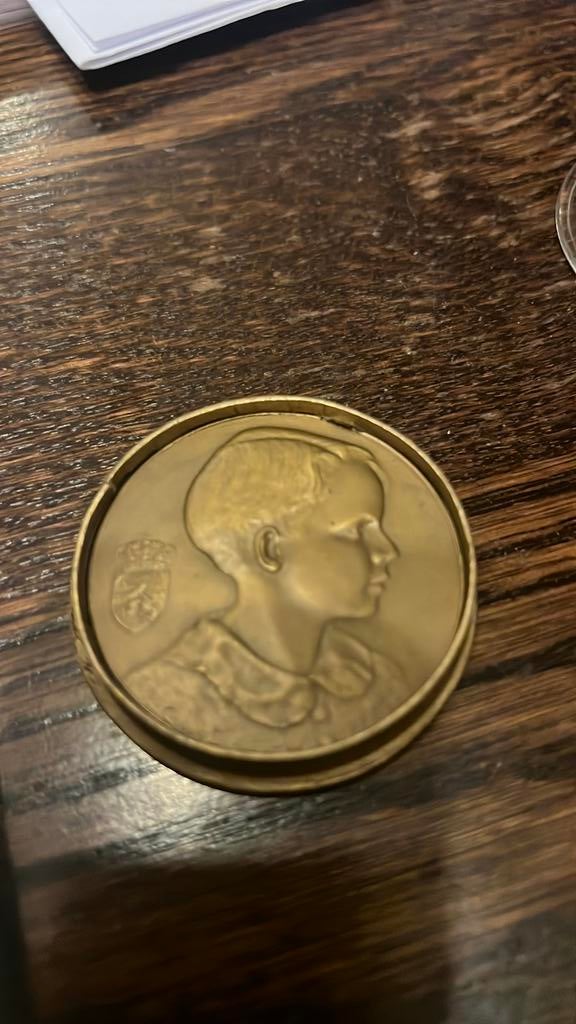 Médaille de bronze du Roi Baudouin pour enfant, Enlèvement ou Envoi, Bronze