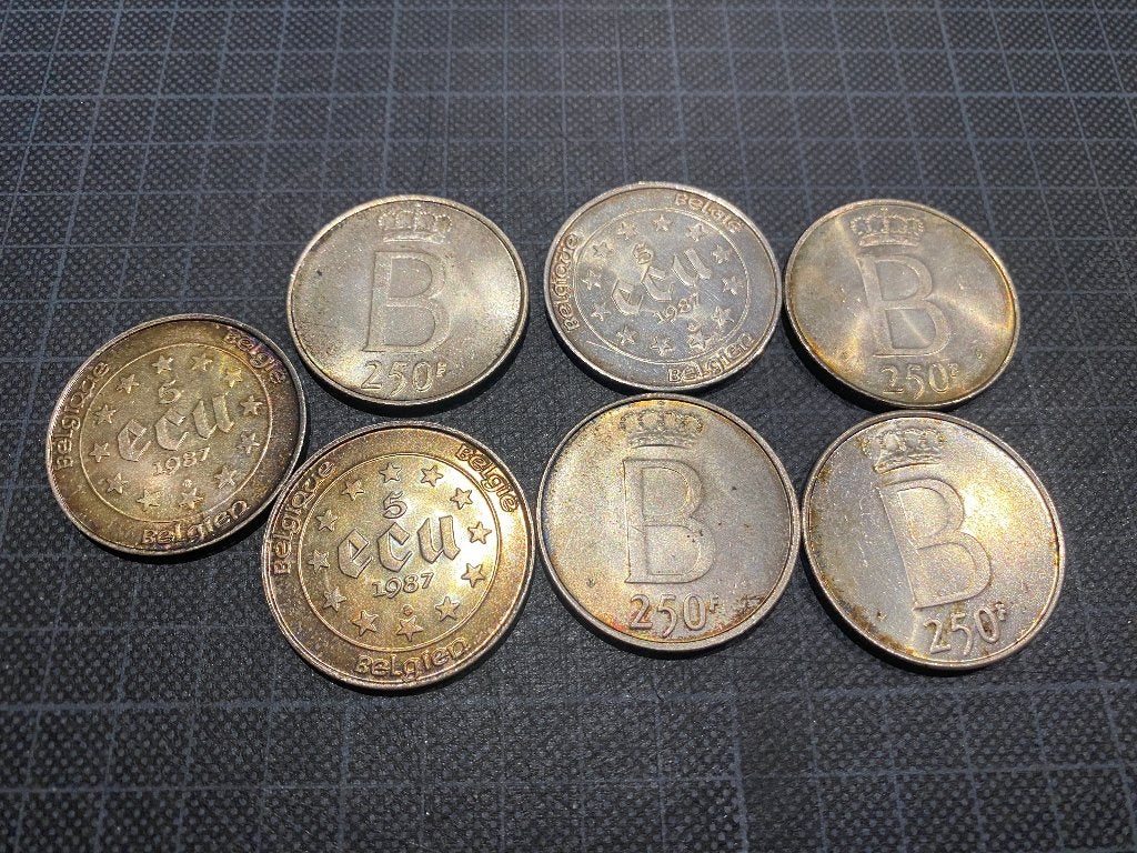 Lot Pièces en Argent Belges (168g brut) - Écus & 250 Francs, Enlèvement, Argent, Monnaie en vrac, Argent