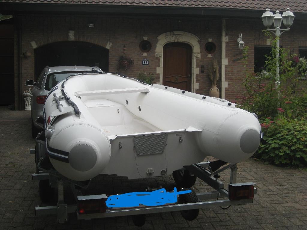 RIB SUZUMAR + SUZUKI 9.9PK+ TRAILER PEGA, Watersport en Boten, Rubberboten, Ophalen, Zo goed als nieuw