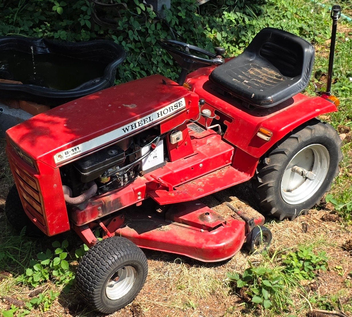 Tracteur Wheel Horse B111, Enlèvement, Vitesses
