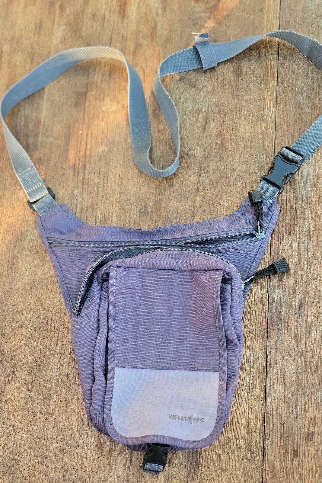 Sac de taille et sac à bandoulière Wannabee - Bleu/Gris - Bo, Enlèvement ou Envoi, Utilisé, Bleu, Autres marques