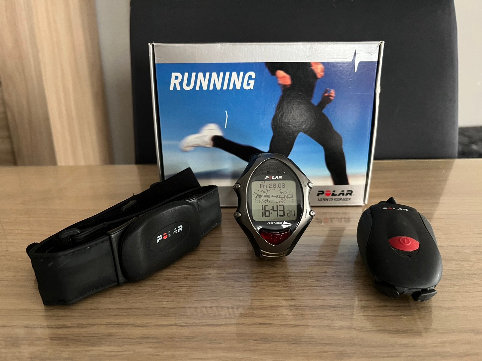 Polar RS400, Handtassen en Accessoires, Sporthorloges, Ophalen, Afstand, Gebruikt