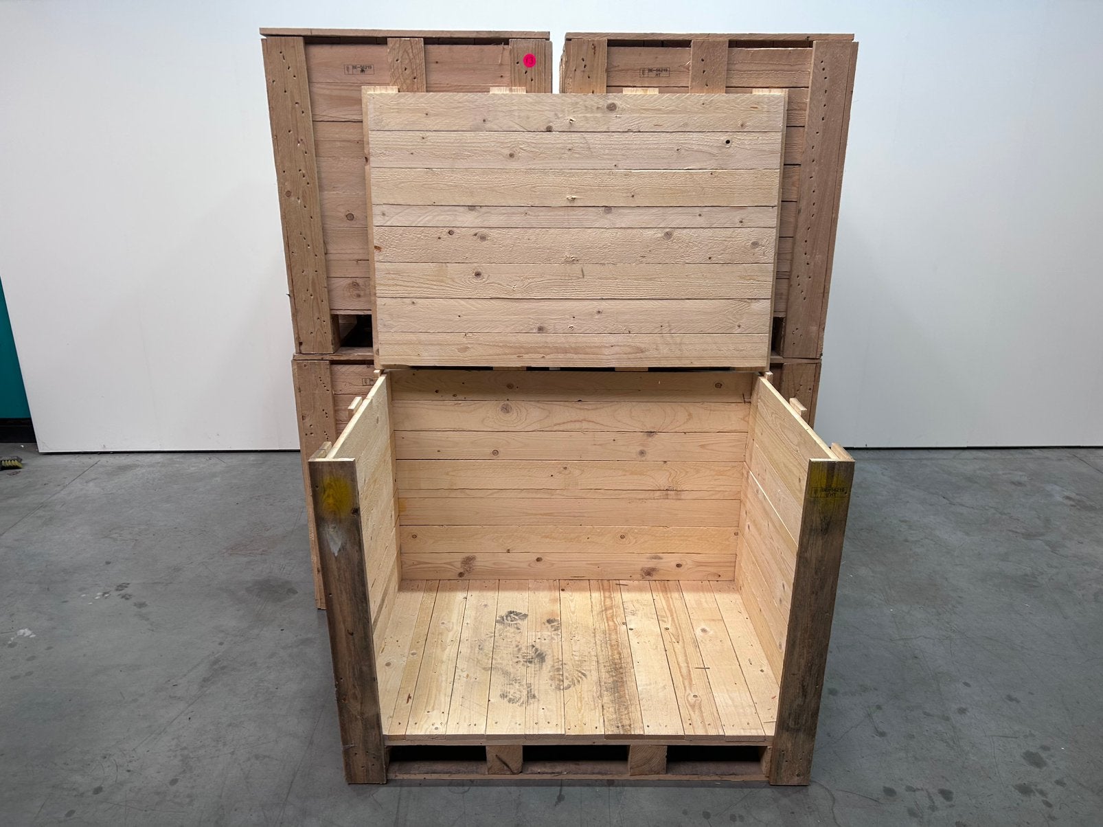 Houten stapelbox; stockage box ; verhuisbox, Enlèvement, Comme neuf