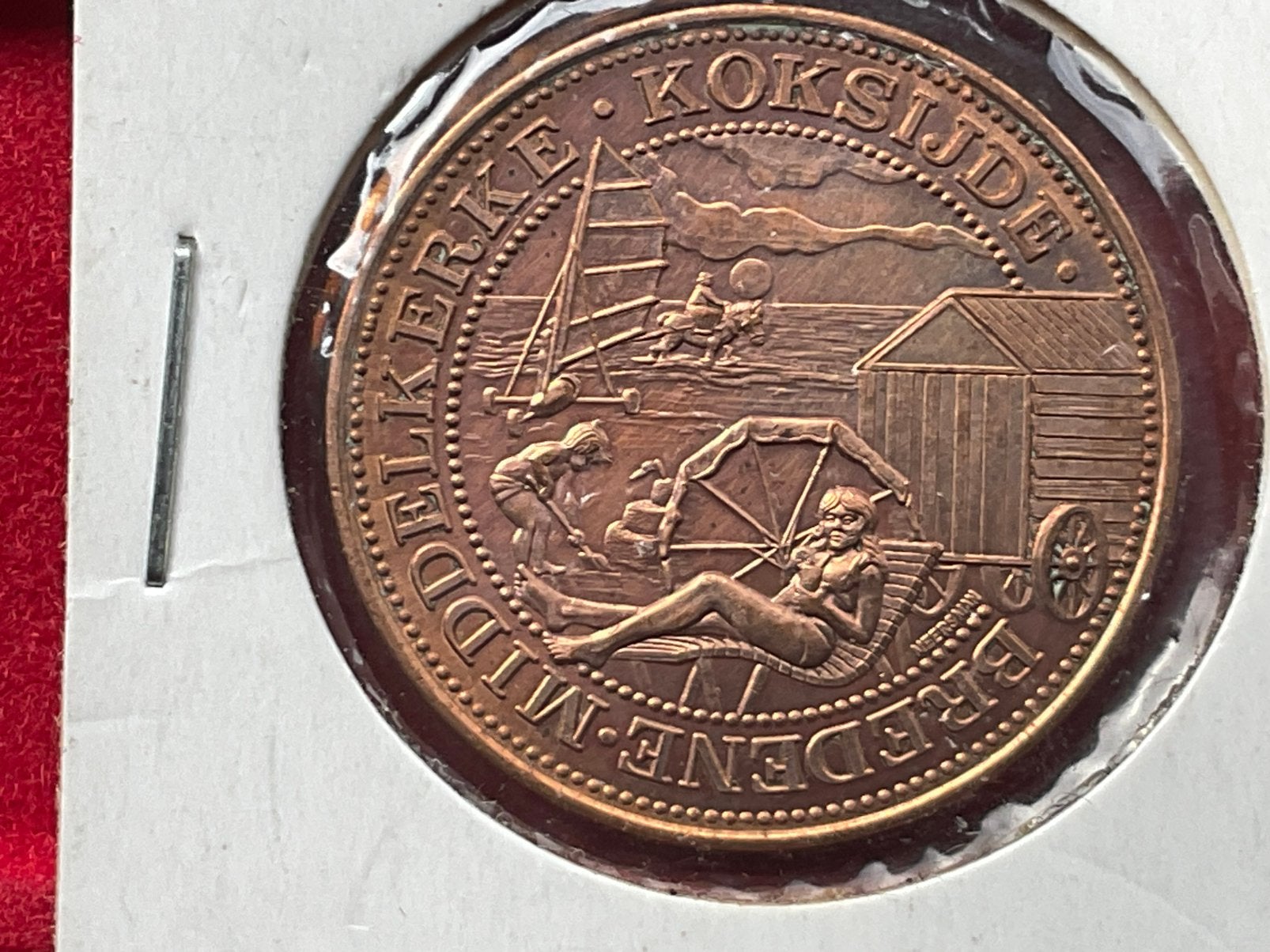 Bredene/Middelkerke/Koksijde prachtige penning - 1981, Verzenden, Metaal, Losse munt