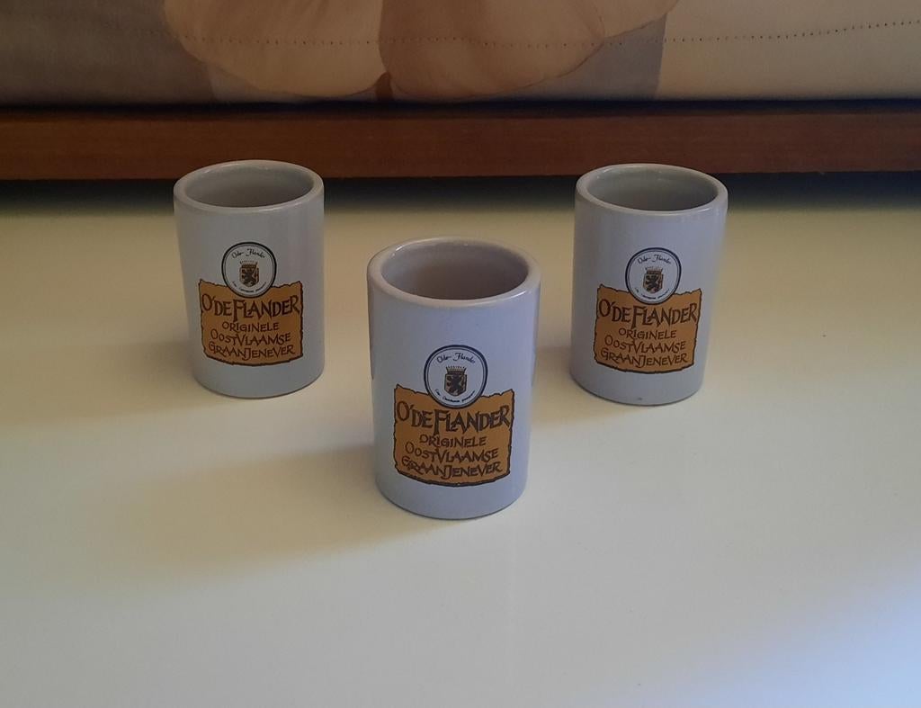 O'de Flander shot/jenever glazen, Ophalen of Verzenden, Borrel- of Shotglas