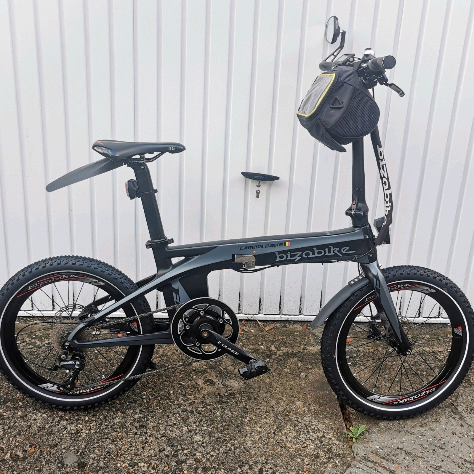 bizobike middenmotor vouwfiets CARBON in perfecte staat, Ophalen