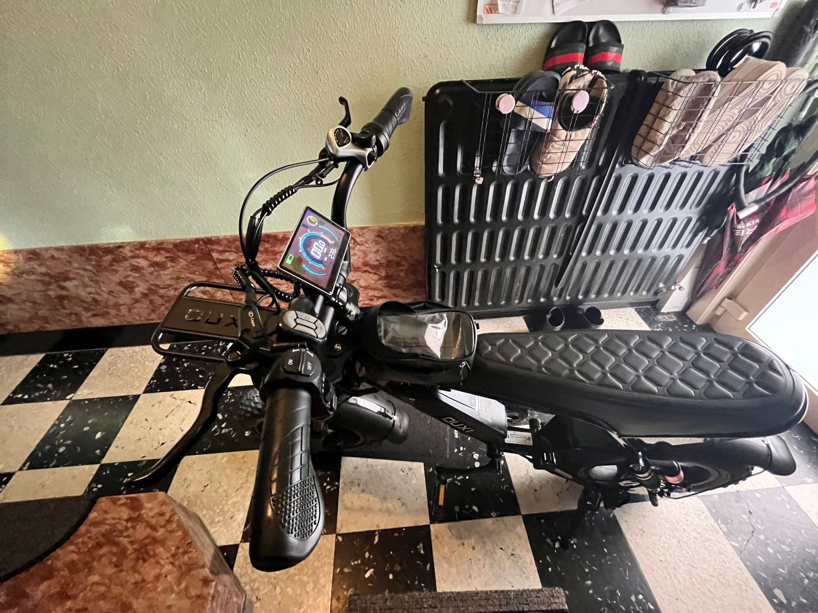 Fatbike ouxi ultra mini (met x2 vering+reflecterende banden), Vélos & Vélomoteurs, Enlèvement, Utilisé, 30 à 50 km par batterie