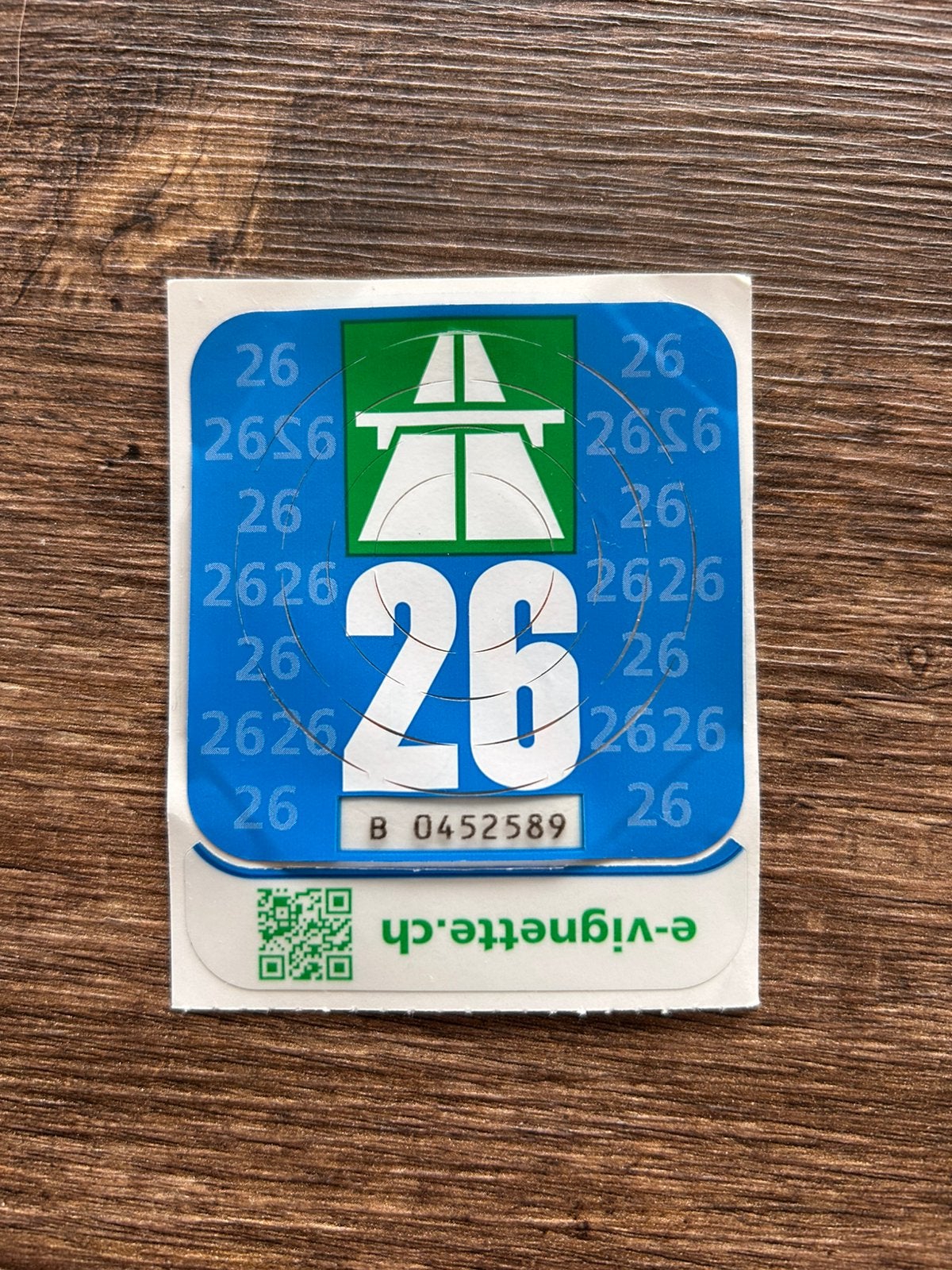 Vignet Zwitserland ‘26, Tickets & Billets, Vignettes automobiles