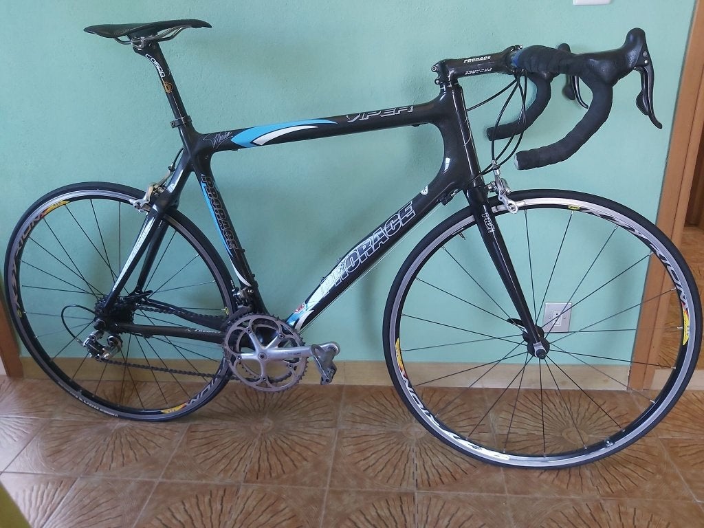 Cadre carbone Prorace Viper 58, Autres marques, Frein sur jante, 57 à 61 cm, Enlèvement
