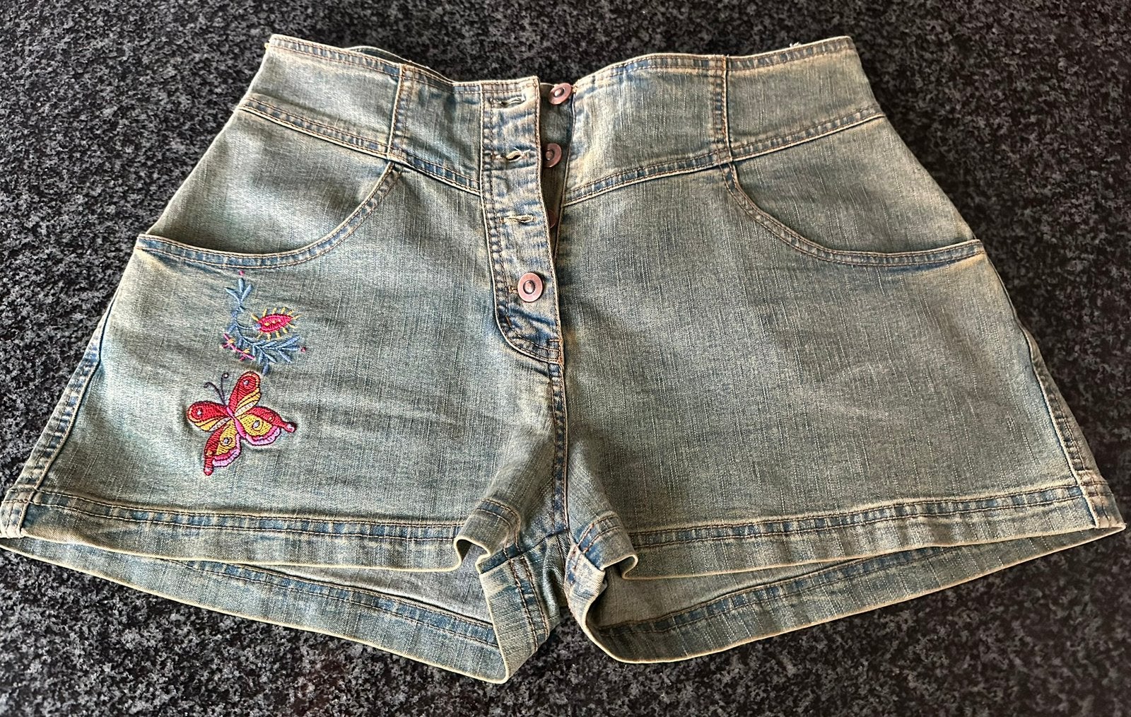 Zomerse jeans schort (stretch), Ophalen, Zo goed als nieuw
