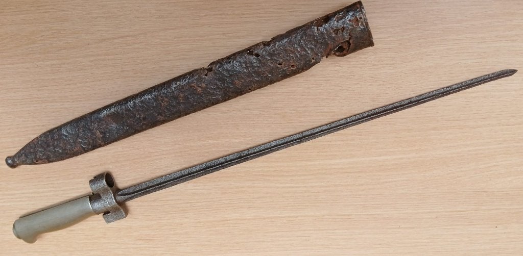 Baïonnette Rosalie modèle 1915 + 1fourreau Allemand Stw14, Enlèvement ou Envoi, Armée de terre, Couteau ou Poignard