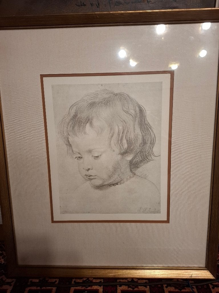 kader met afb. van Nicolas, zoon van Pieter Paul Rubens, Ophalen, Met afbeelding