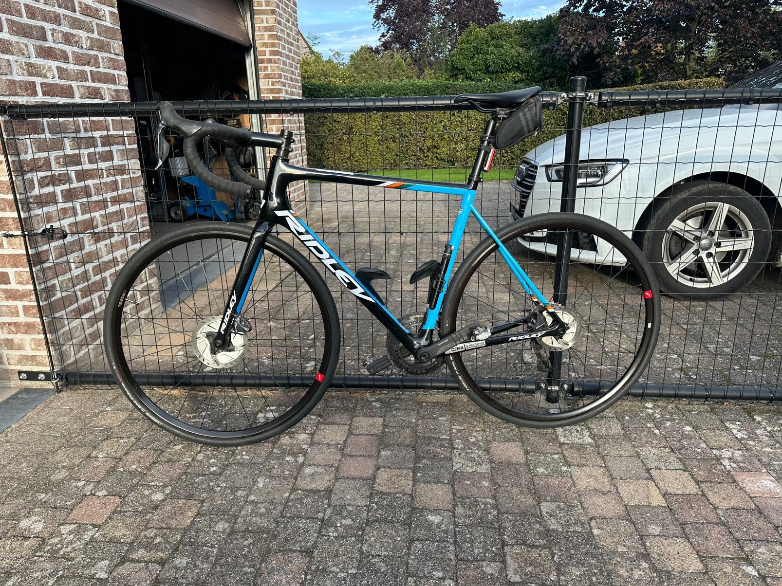 Ridley helium SLX + Tacx flux S, Fietsen en Brommers, Ophalen, Zo goed als nieuw