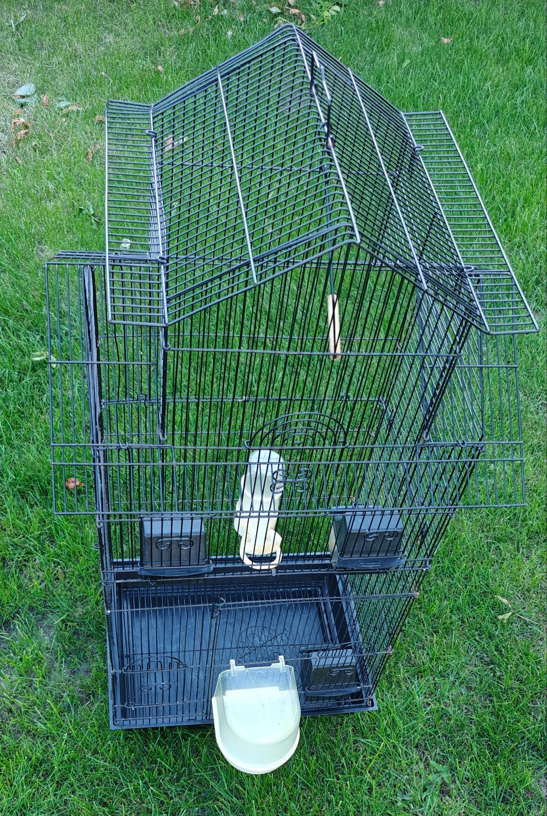 hoge vogelkooi, Ophalen, Gebruikt, Metaal, Vogelkooi
