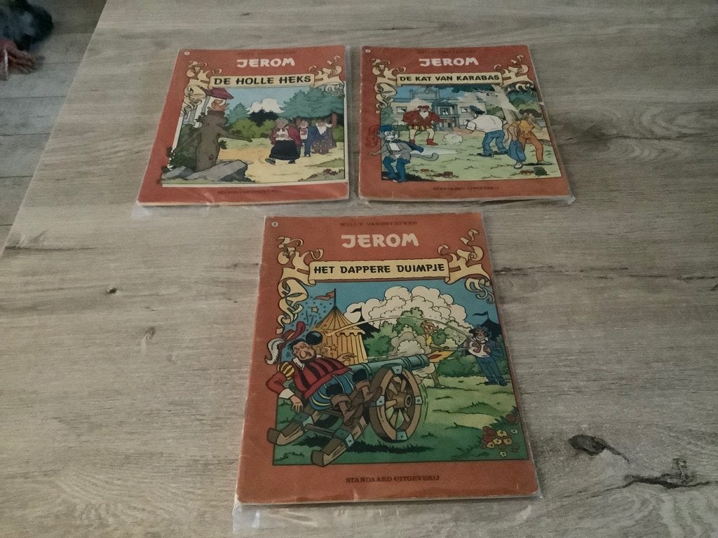 Jerom verschillende strips (Rode cover) (1984-1985), Plusieurs BD, Enlèvement ou Envoi, Willy Vandersteen, Utilisé
