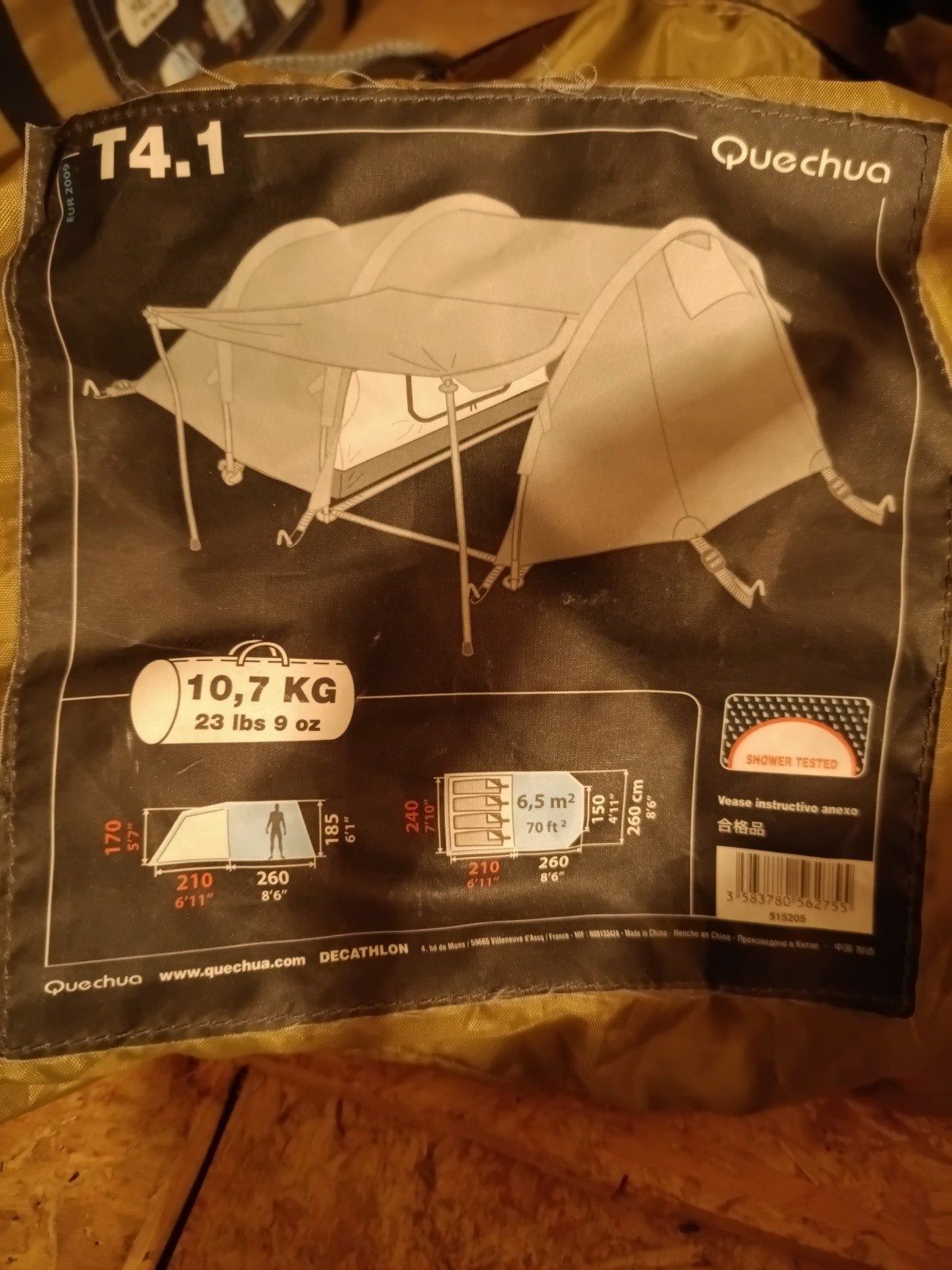 Quechua tent 4 personen, Caravans en Kamperen, Ophalen