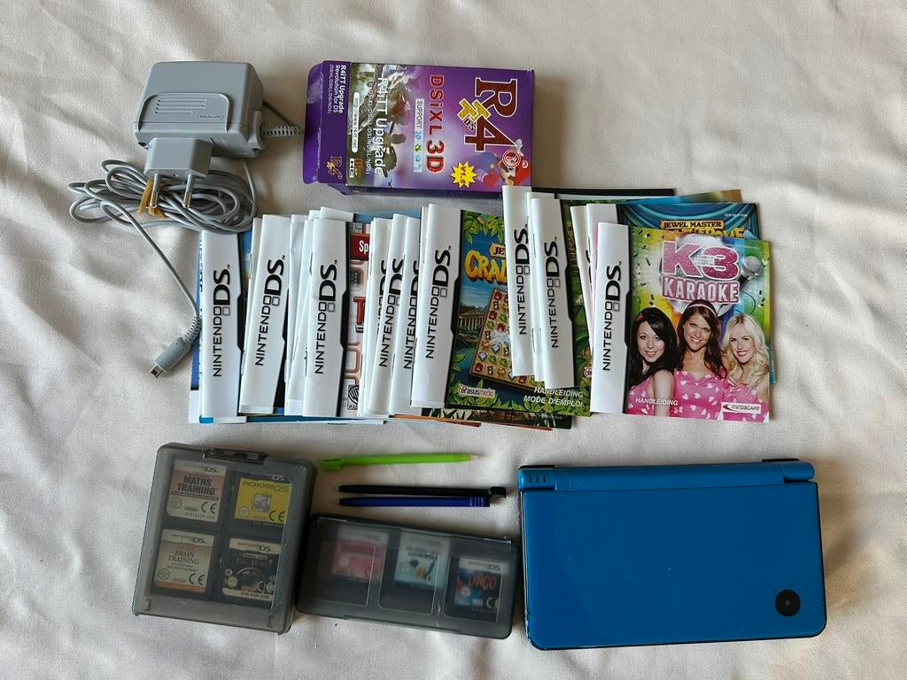 Nintendo DSi XL + 24 spelletjes, Ophalen, Zo goed als nieuw, Dsi