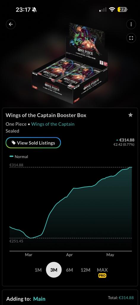 One Piece Wings of the Captain Booster Box, Ophalen, Nieuw