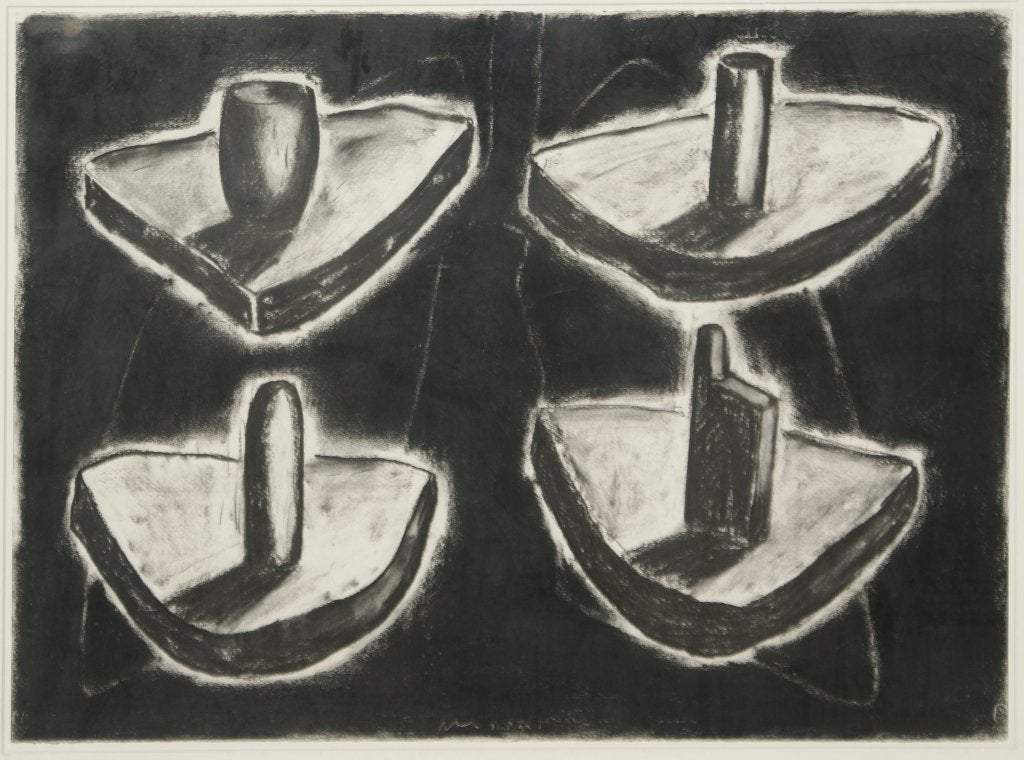 Michel Hoogervorst (1961): Zonder titel (98 x 78 cm), Antiquités & Art, Enlèvement, Daté, Pastel