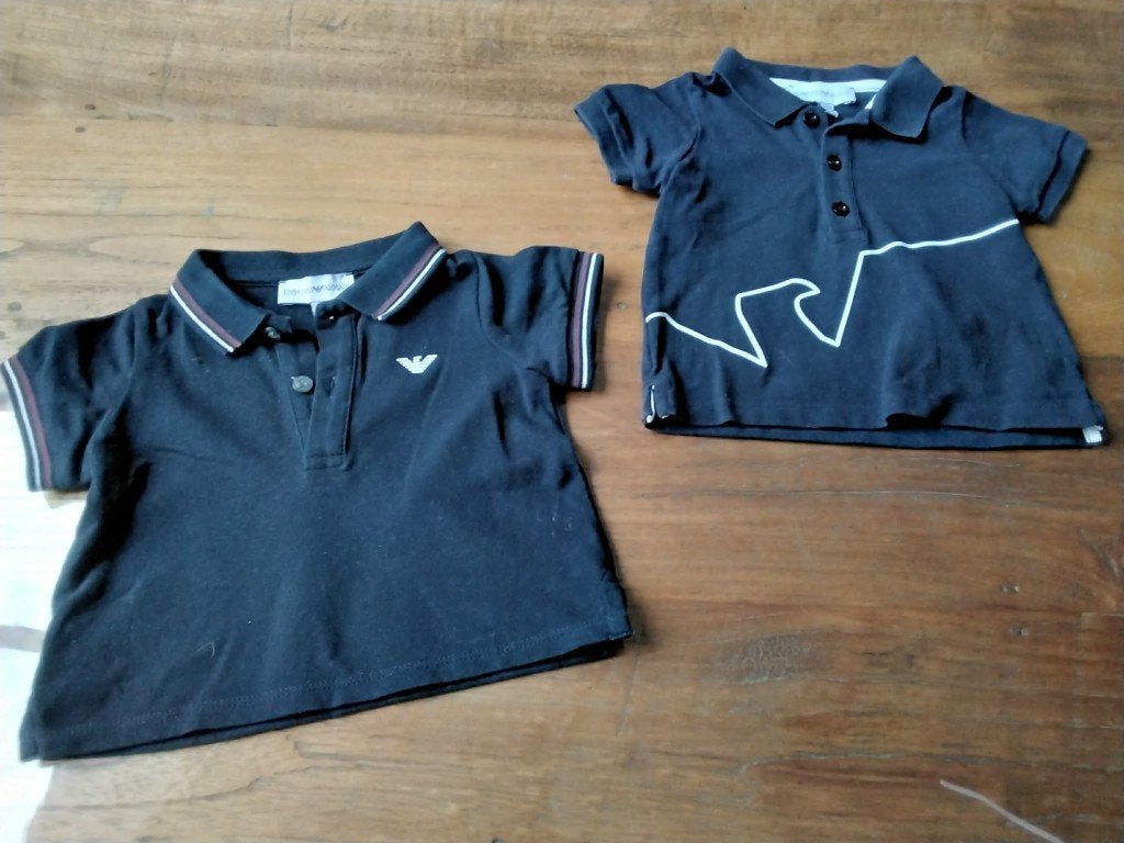 2 x polo A.R.M.A.N.I maat 62, Kinderen en Baby's, Babykleding | Maat 62, Ophalen, Zo goed als nieuw, Jongetje
