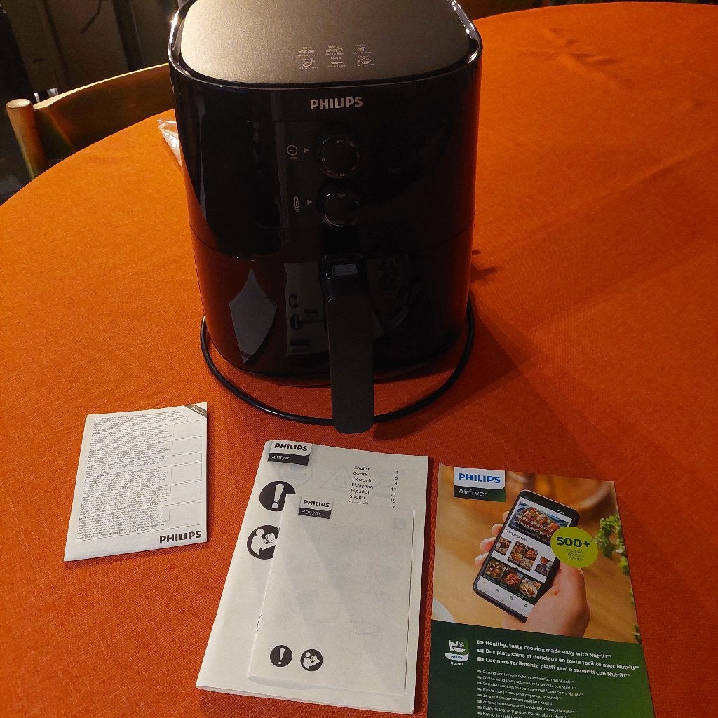 Friteuse à air PHILIPS Essential HD 920X noire, Electroménager, Enlèvement ou Envoi, Neuf, Friteuse à air, 1500 grammes ou plus
