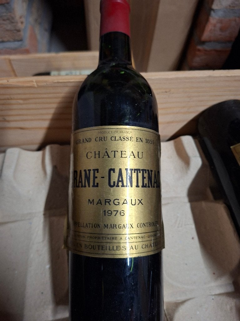 Château Brane-Cantenac 1976 Margaux, Collections, Pleine, Comme neuf, Enlèvement, Vin rouge