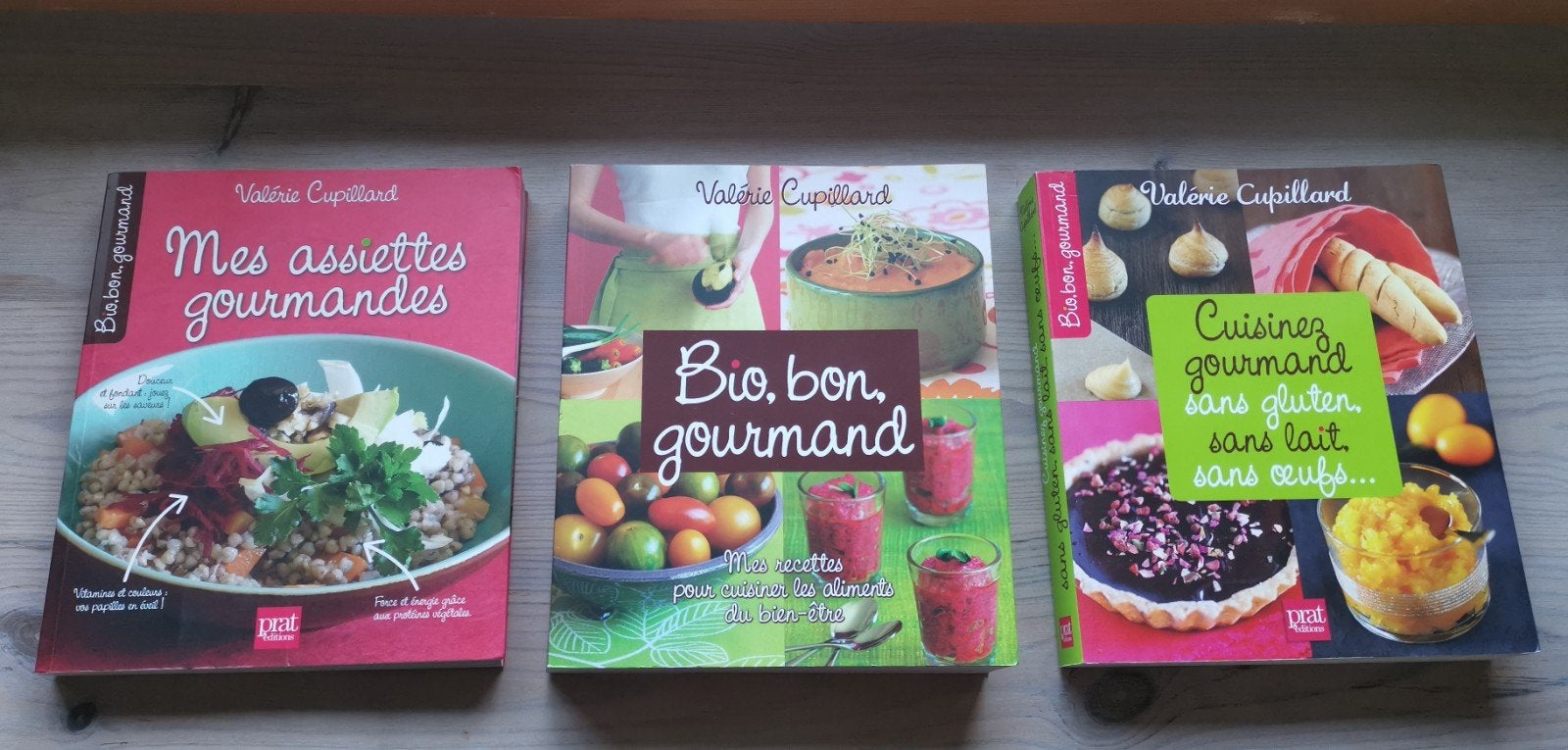 Lot 3 livres neufs cuisine bio/sans gluten Valérie Cuppilard, Enlèvement ou Envoi, Neuf