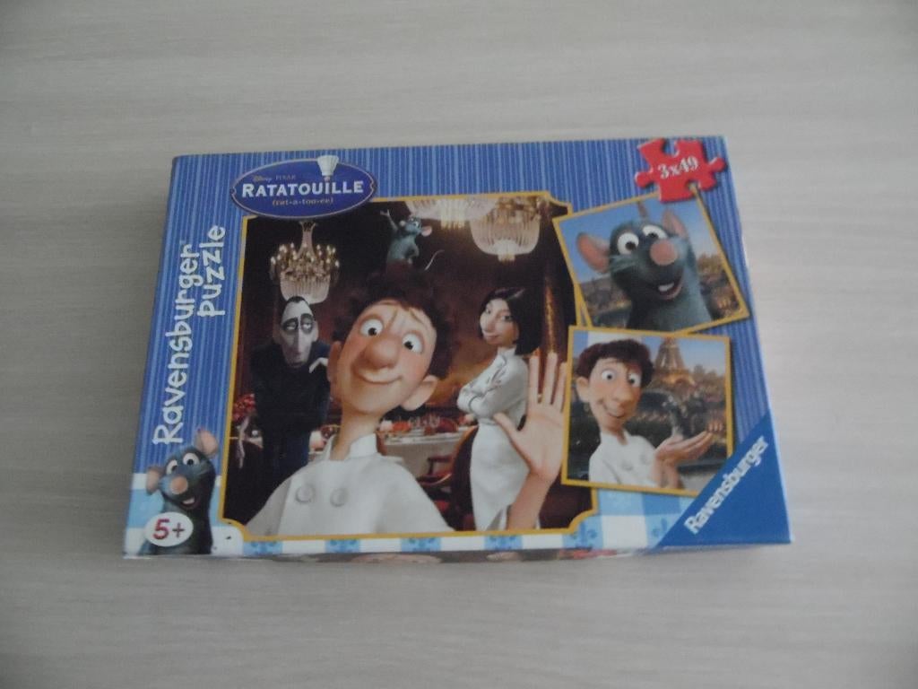 PUZZLE RATATOUILLE 3X49 PIÈCES   RAVENSBURGER   NEUF, Enlèvement ou Envoi, 10 à 50 pièces, Neuf, 2 à 4 ans