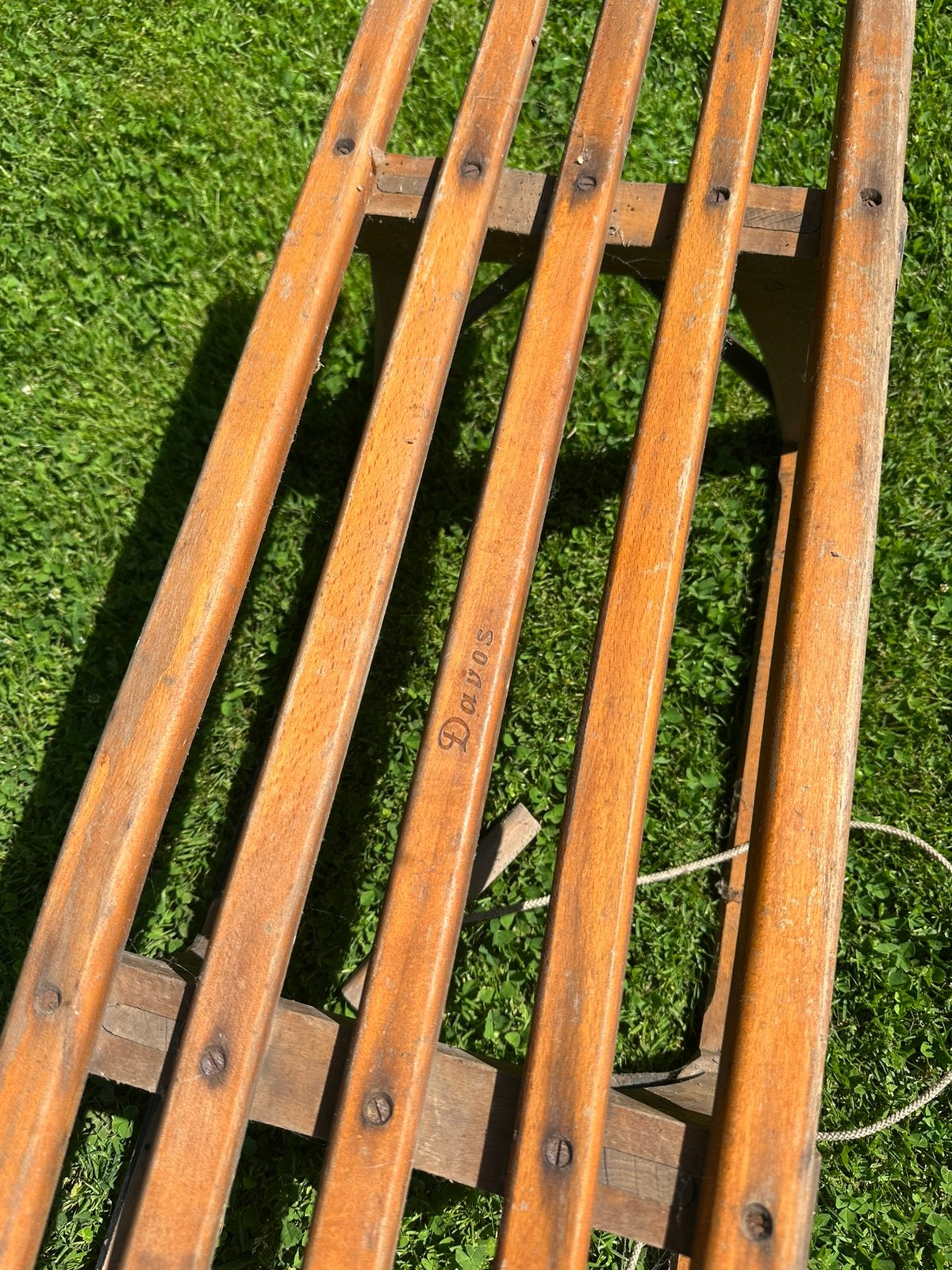 Luge Davos, Enlèvement, Utilisé, Bois