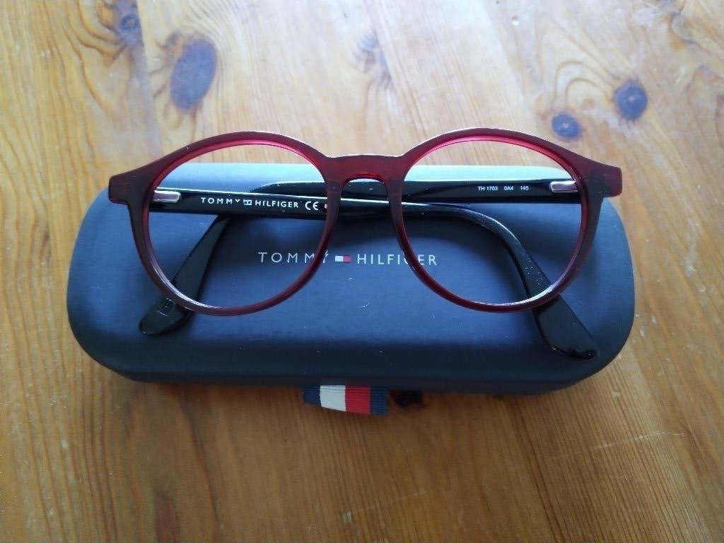 Monture de lunettes Tommy Hilfiger - rouge - comme neuve, Rouge, Autres marques, Enlèvement ou Envoi, Comme neuf