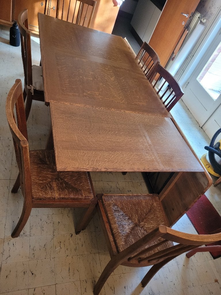 Meuble salle à manger vintage, Enlèvement, Utilisé, Années 60, 6 à 8 chaises