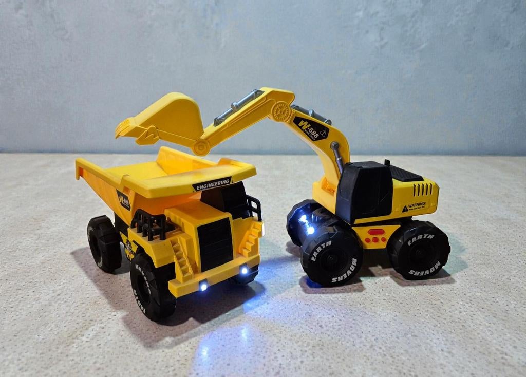 Kiepvrachtwagen en graafmachine, Kinderen en Baby's, Ophalen