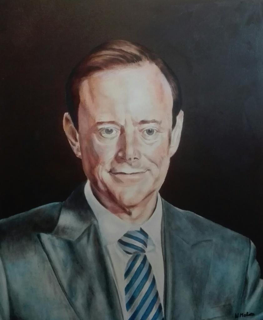 eigen olieverfwerk nieuw  Eerste minister De Wever, Antiek en Kunst, Kunst | Schilderijen | Klassiek, Ophalen