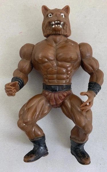 Galaxy Heroes Anubi Wolfman vintage 1987 Motu He-Man KO, Verzamelen, Poppetjes en Figuurtjes, Verzenden, Zo goed als nieuw