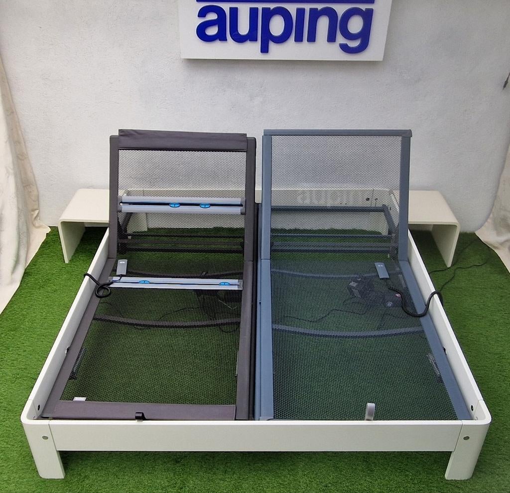 Auping Auronde Elektrisch Bed 180x200cm met 2 Bijzettafels, Ophalen of Verzenden