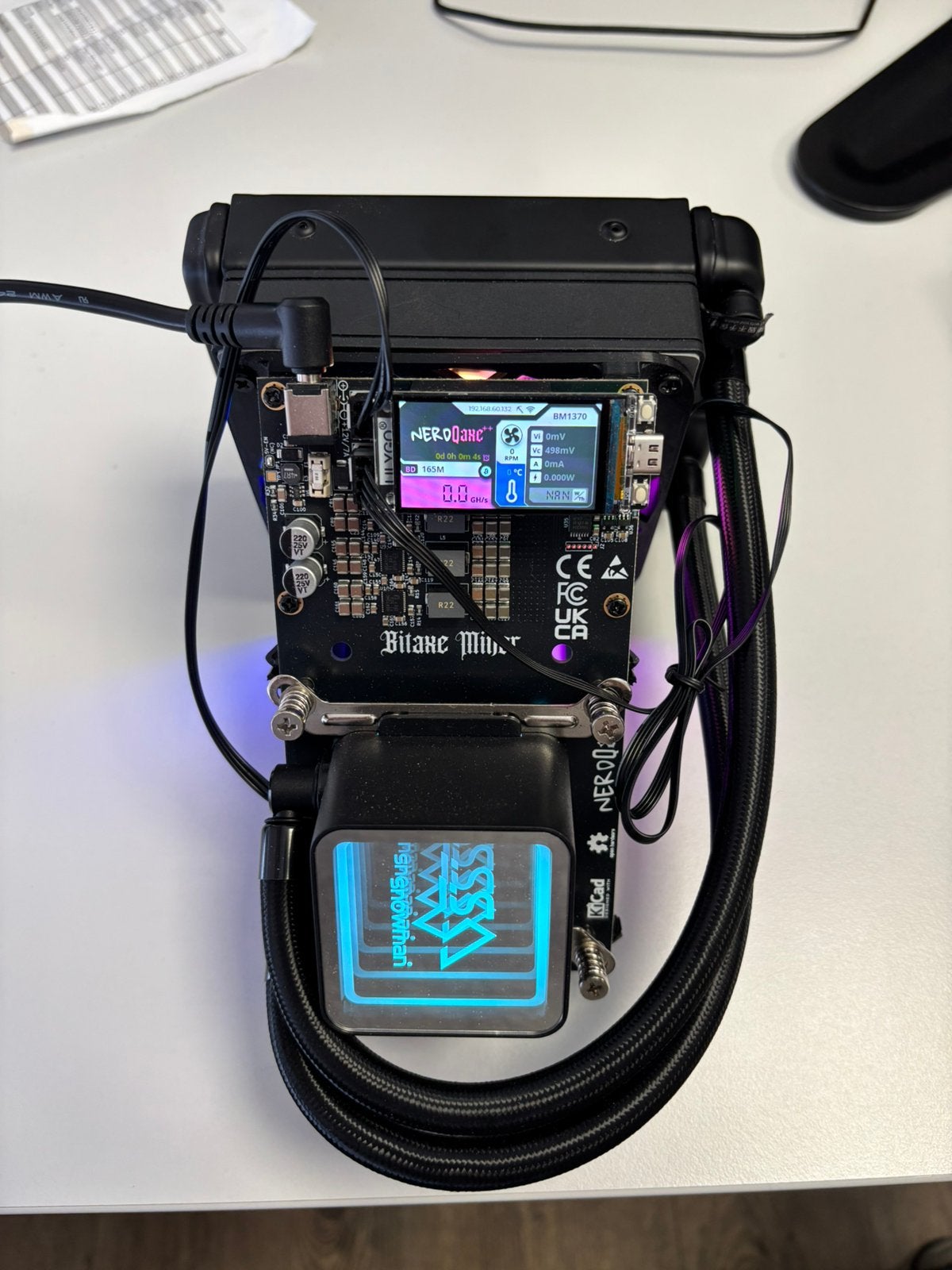 Bitcoin Bitaxe NerdMiner Qaxe++ Hydro 4.8 TH/s, Enlèvement ou Envoi, Neuf