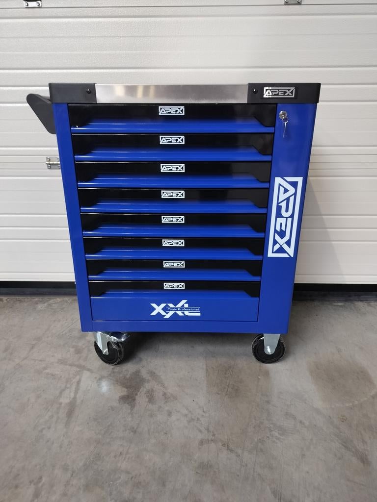 Apex gereedschapswagen 8 lades -8 gevuld krachtdoppen nieuw!, Auto diversen, Ophalen, Nieuw