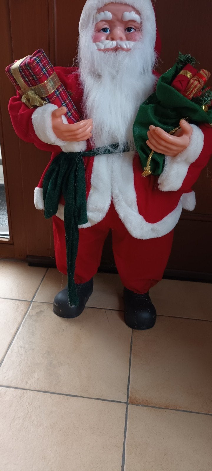 kerstman 75cm groot, Ophalen