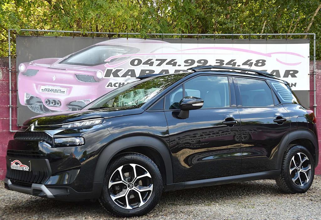 Citroën C3 Aircross 1.5BlueHDi Shine S NAV CAM CLIM 47.677K, Auto's, Gebruikt, 4 cilinders, Zwart, Bedrijf