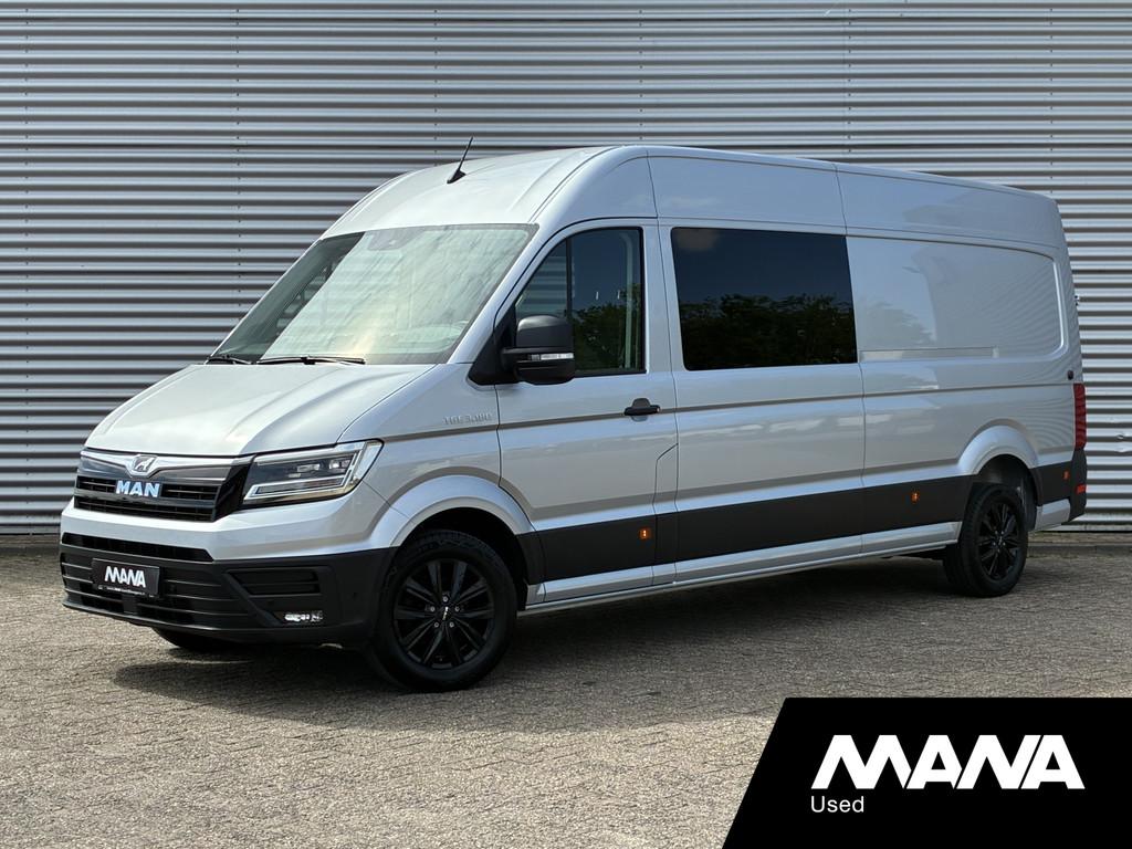 MAN TGE 3.180 L4H3 DC 177pk Automaat LED LM velgen Standkach, Auto's, Bestelwagens en Lichte vracht, Stof, Gebruikt, 4 cilinders