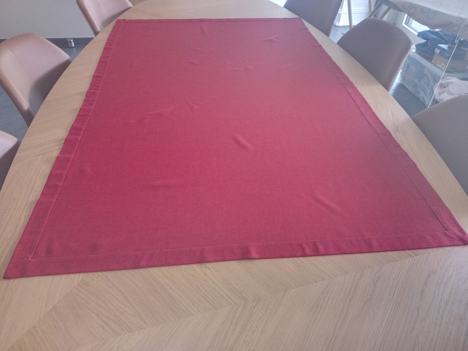 (Salon)tafelkleed, Huis en Inrichting, Ophalen, 95 cm, Zo goed als nieuw, Rood