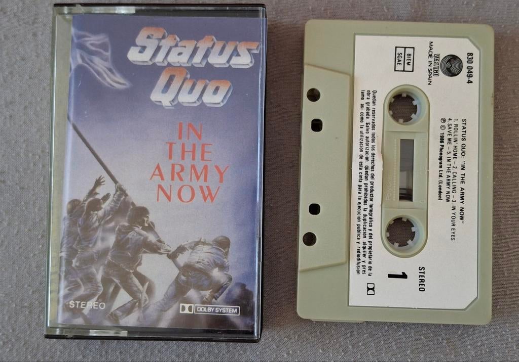 Vintage cassette muziekcassette K7 Status Quo, 1 bandje, Ophalen of Verzenden, Zo goed als nieuw, Origineel