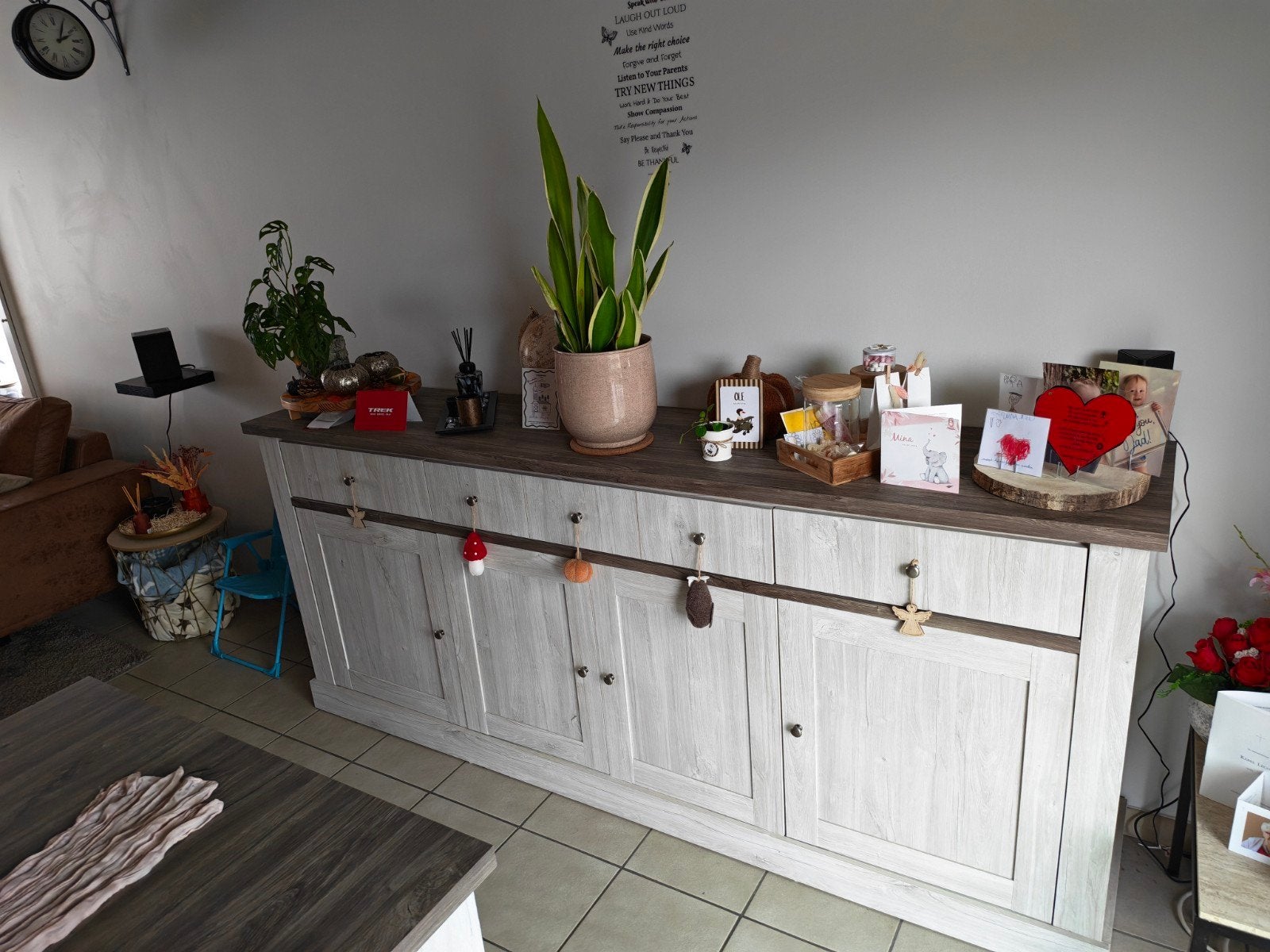 eetkamer te koop, Maison & Meubles, Enlèvement, Comme neuf, Landelijk, 4 à 6 chaises