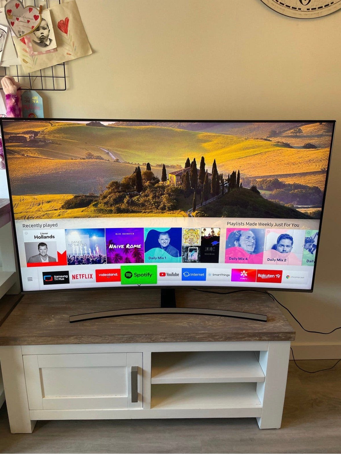 Samsung smart tv 4k uhd 55 inch, Comme neuf, Enlèvement, Samsung, 4k (UHD)