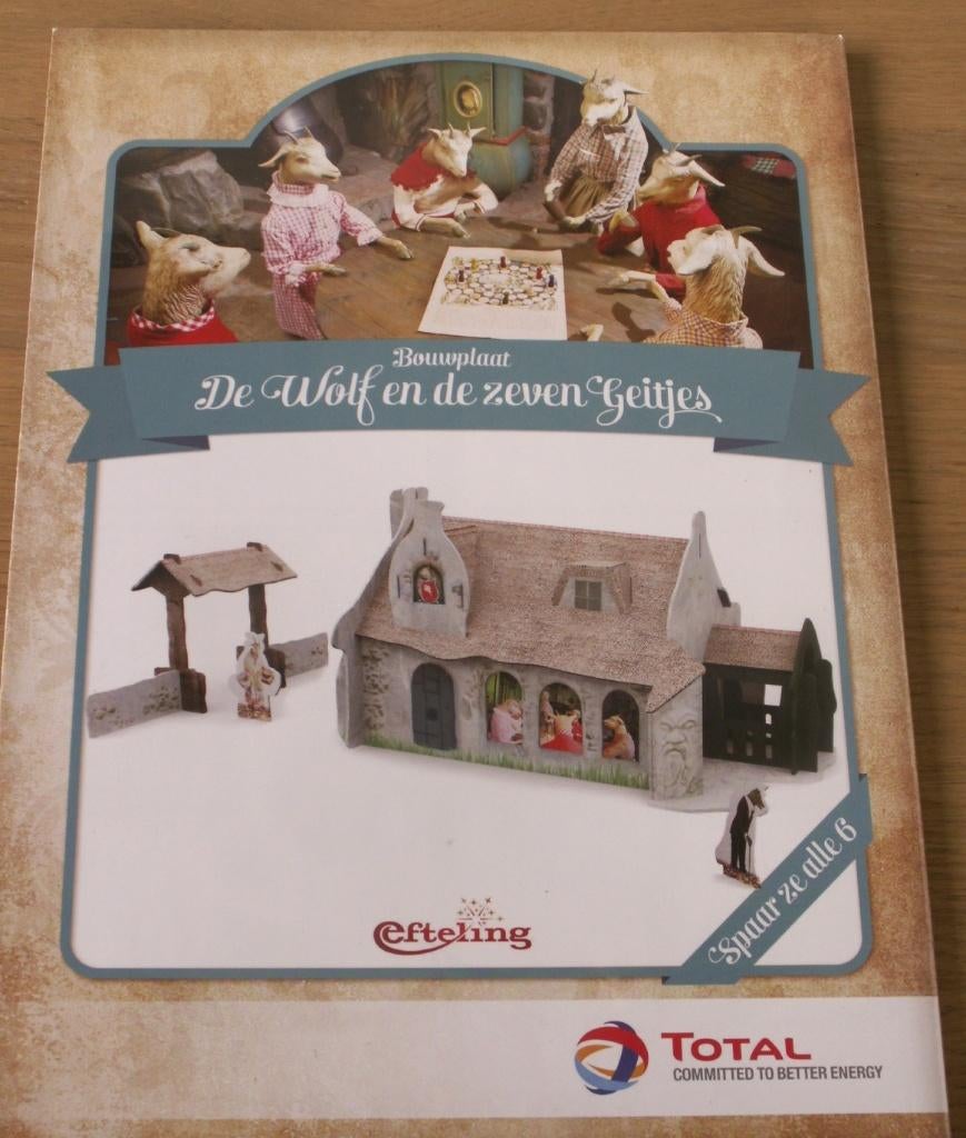 Efteling 3D puzzel/Bouwplaat De wolf en de zeven geitjes -, Ophalen of Verzenden, Nieuw