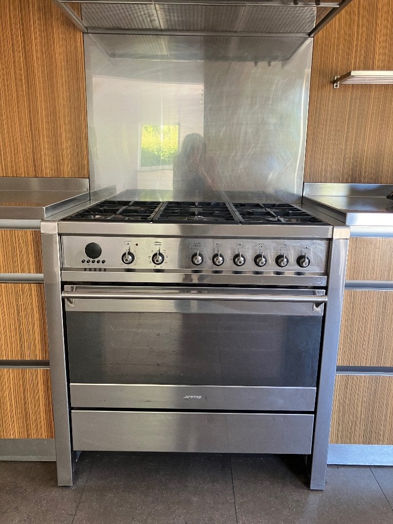 Smeg gasfornuis/0ven en afzuigkap, Elektronische apparatuur, Ophalen, Gebruikt, Gas, Vrijstaand