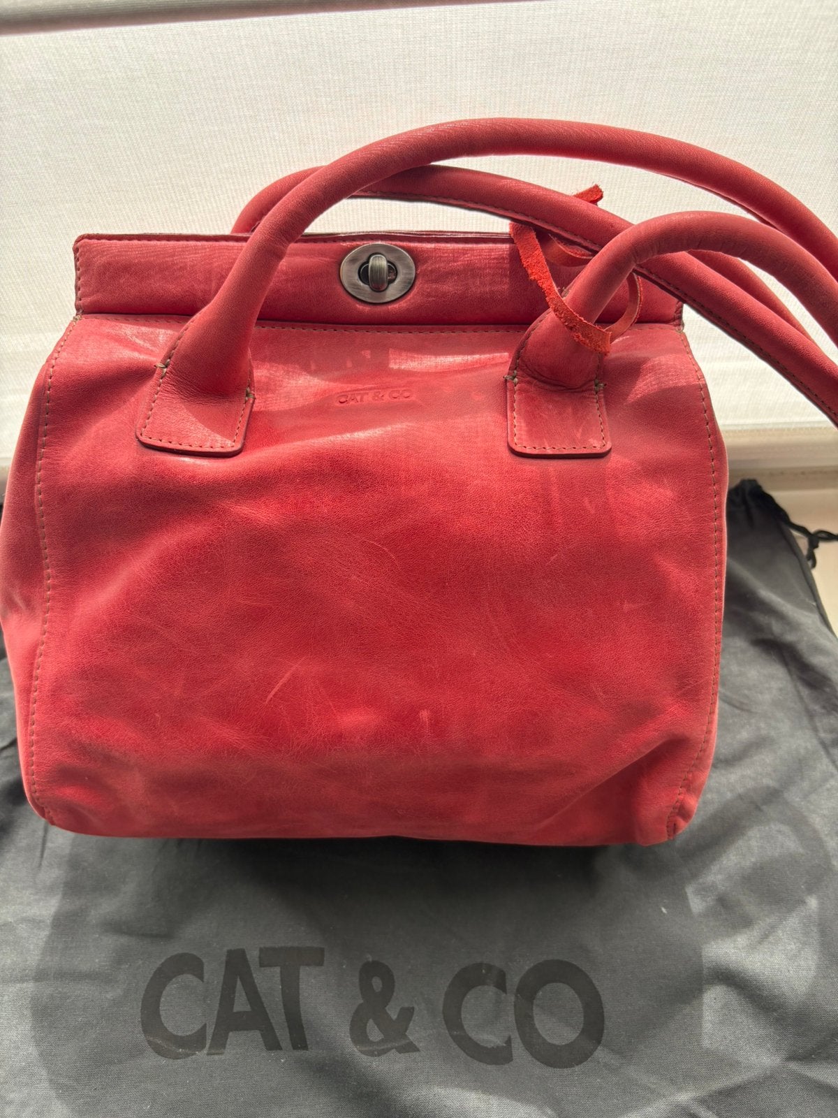 Handtas - merk Cat & Co - nieuw, Enlèvement ou Envoi, Neuf, Rouge, Sac à main