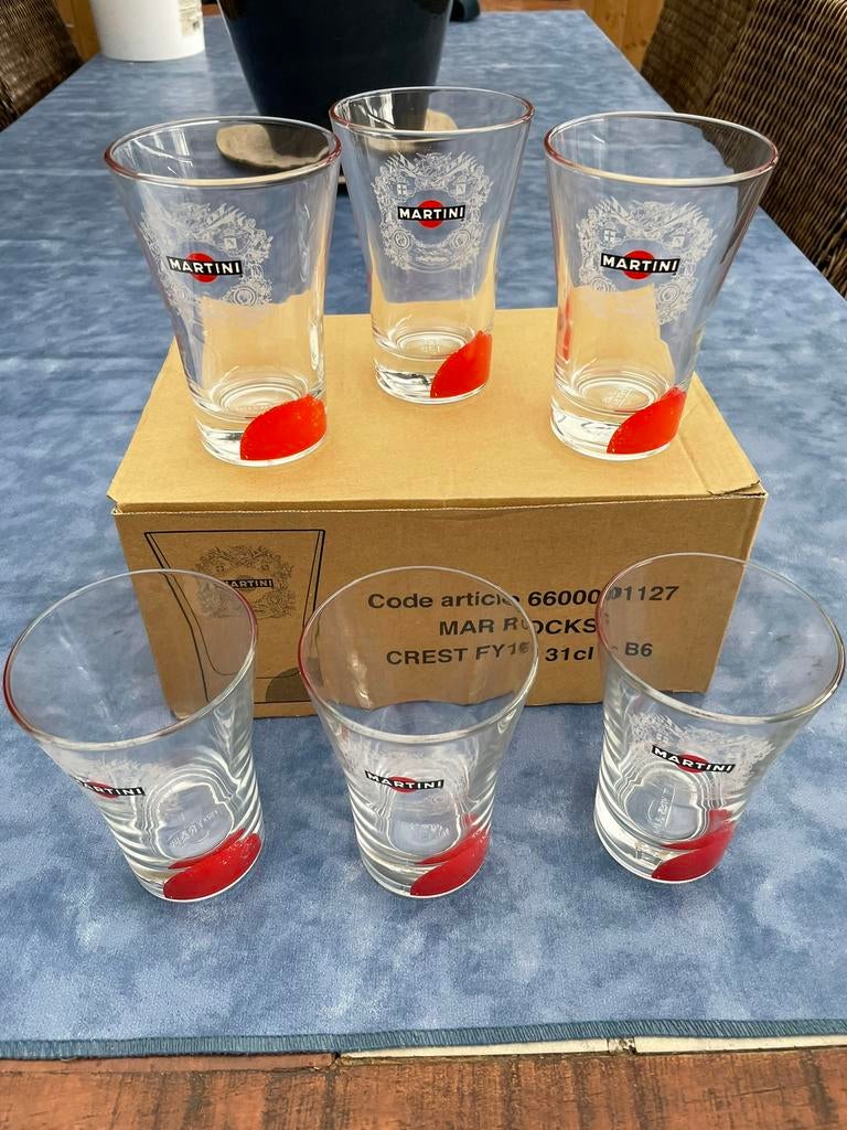 Doos martini glazen, Ophalen, Nieuw