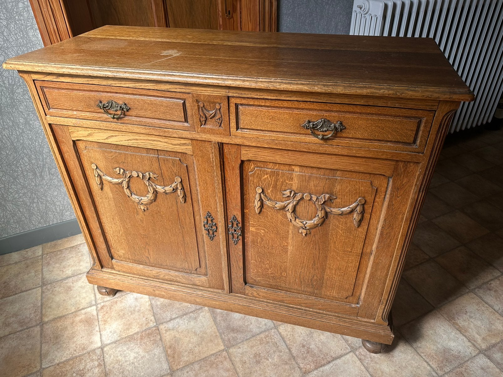Ancien meuble, Maison & Meubles, Armoires | Dressoirs, Utilisé, Chêne, Enlèvement